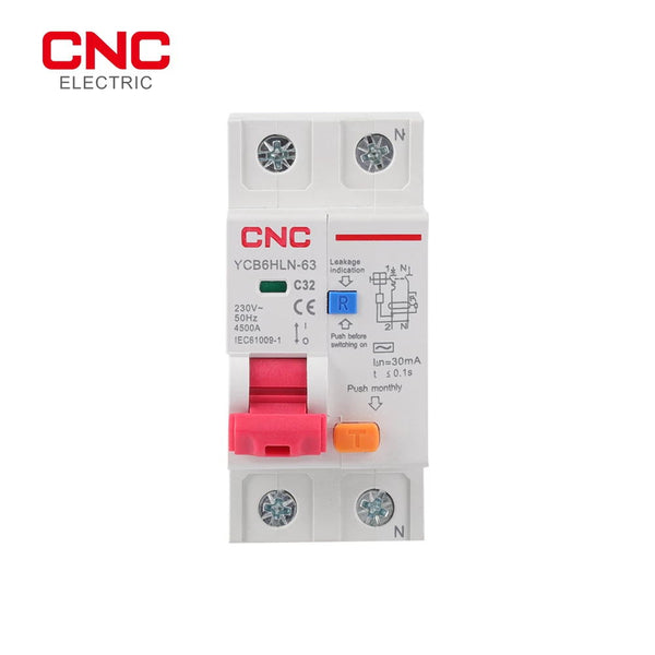 CNC YCB6HLN-63 1P+N 230V 50/60Hz RCBO