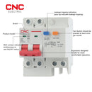 CNC YCB6HLE-63 30mA 2P RCBO