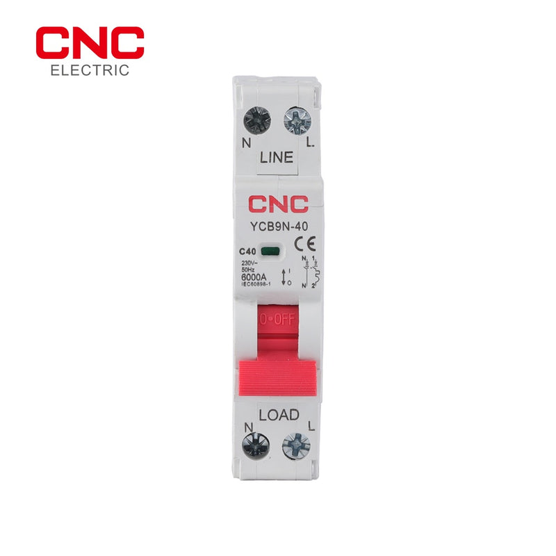 CNC YCB9N-40 18MM 1P+N Miniature Circuit Breaker