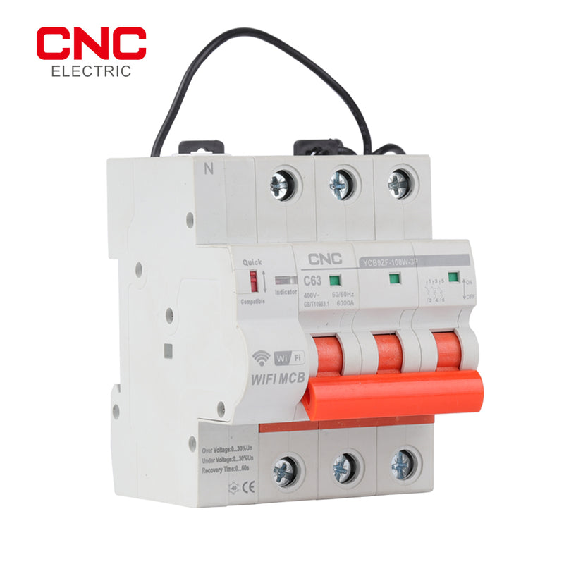 CNC YCB9ZF-100W 3P WiFi Smart Circuit Breaker