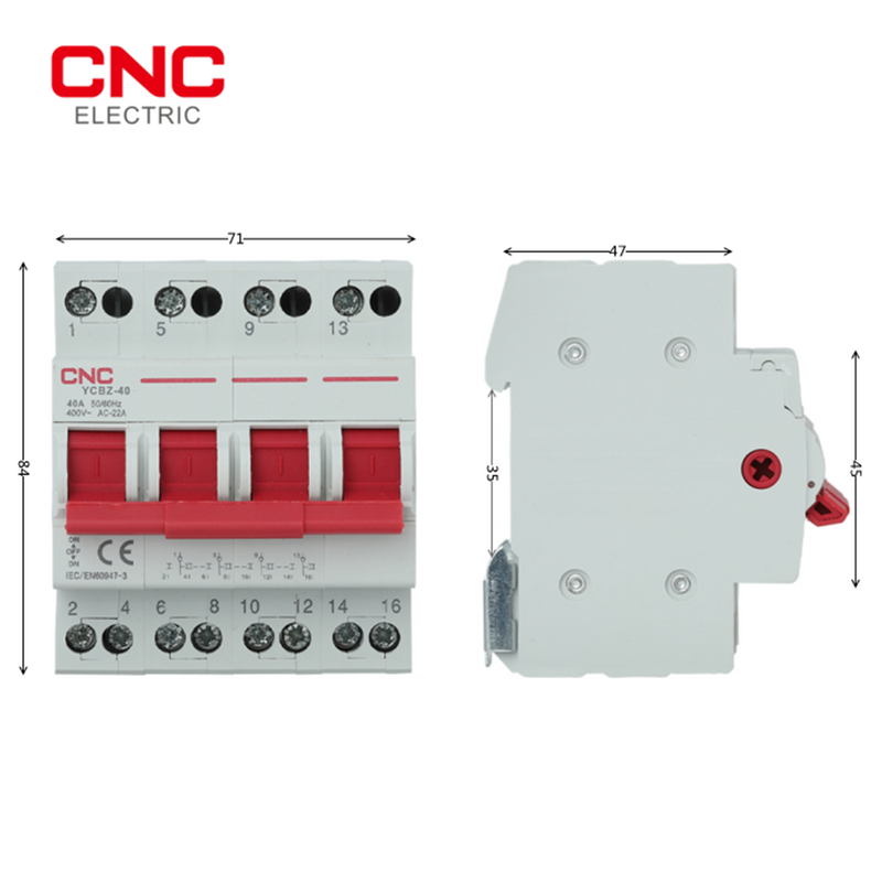 CNC YCBZ-40 4P 40A Changeover Switch