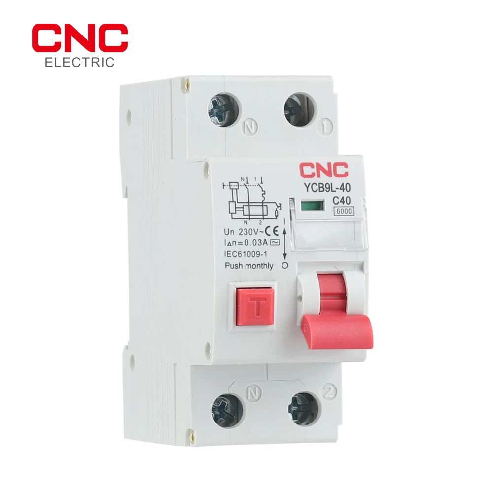 CNC YCB9L-40 230V 30mA Phase-neutral RCBO