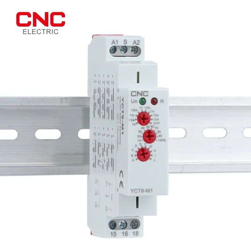 CNC YCT8-M Multifunction Timer Relay with 10 Function Choices