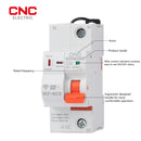 CNC YCB9ZF-100W 1P WiFi Modular Din Rail SCB