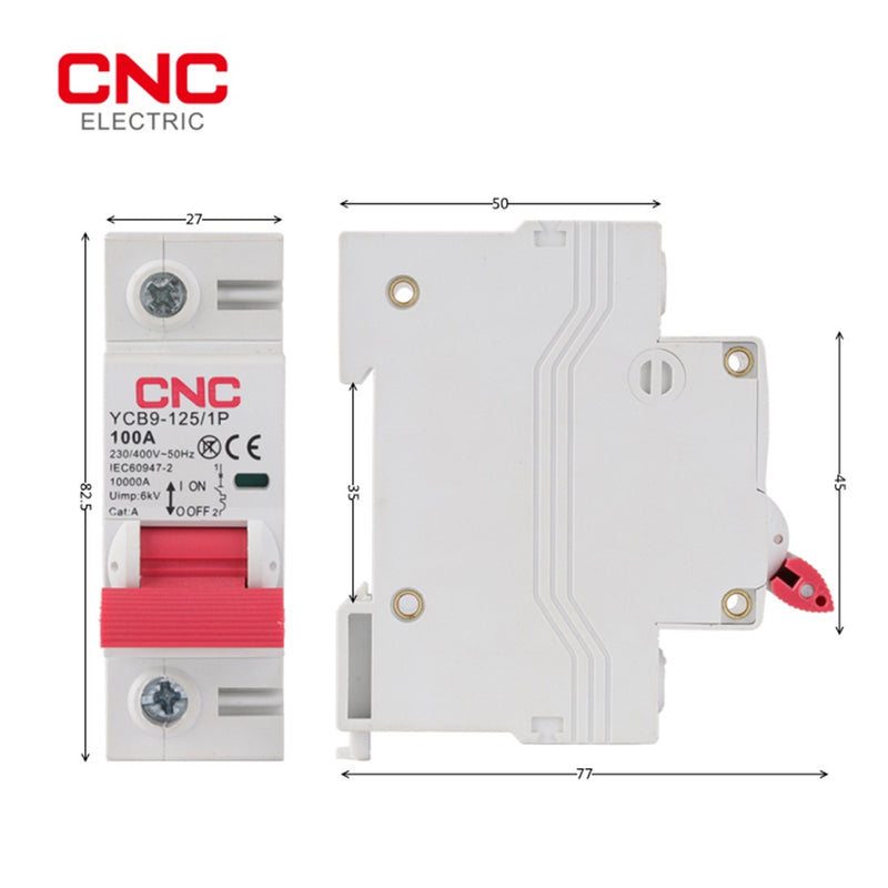 CNC YCB9-125 DC MCB Overload Protection