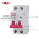 CNC YCB9-80DM 2P DC 6KA 500V Mini Circuit Breaker