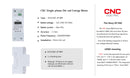 CNC DDS226D-2P WIFI Single Phase Smart Energy Meter