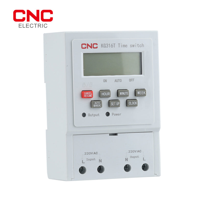 CNC KG316T 220V LCD Din Rail Time Switch