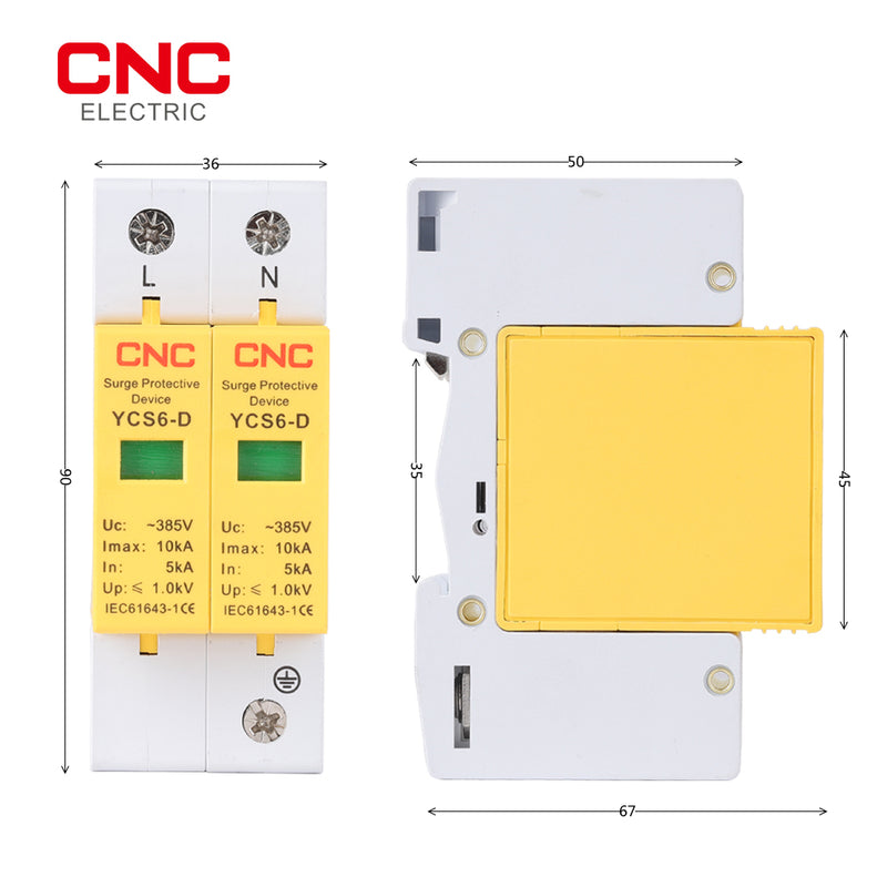 CNC YCS6-D AC 385V Surge Protective Device Low-voltage Arrester Device